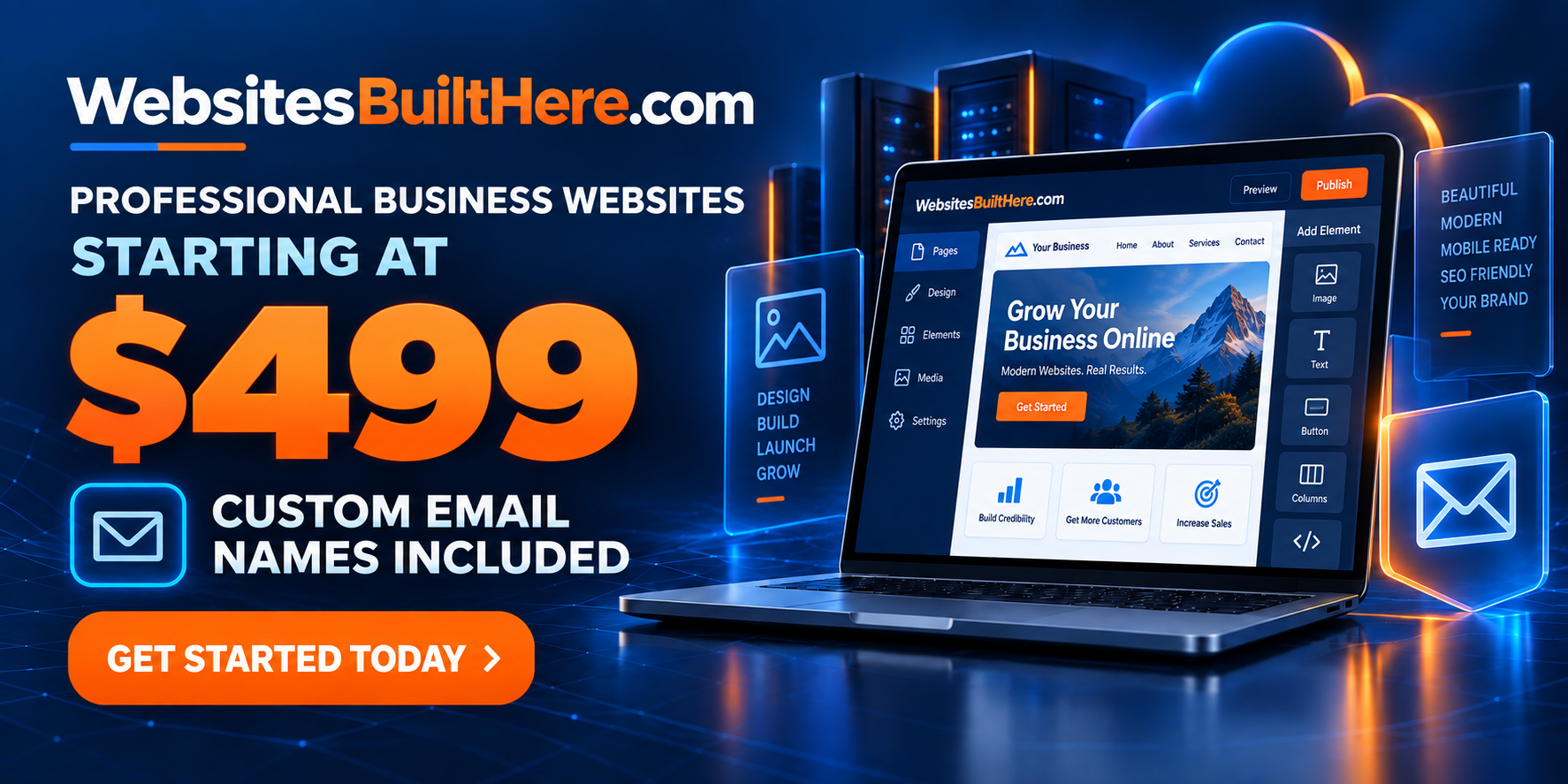 Professional Websites Starting at only $499