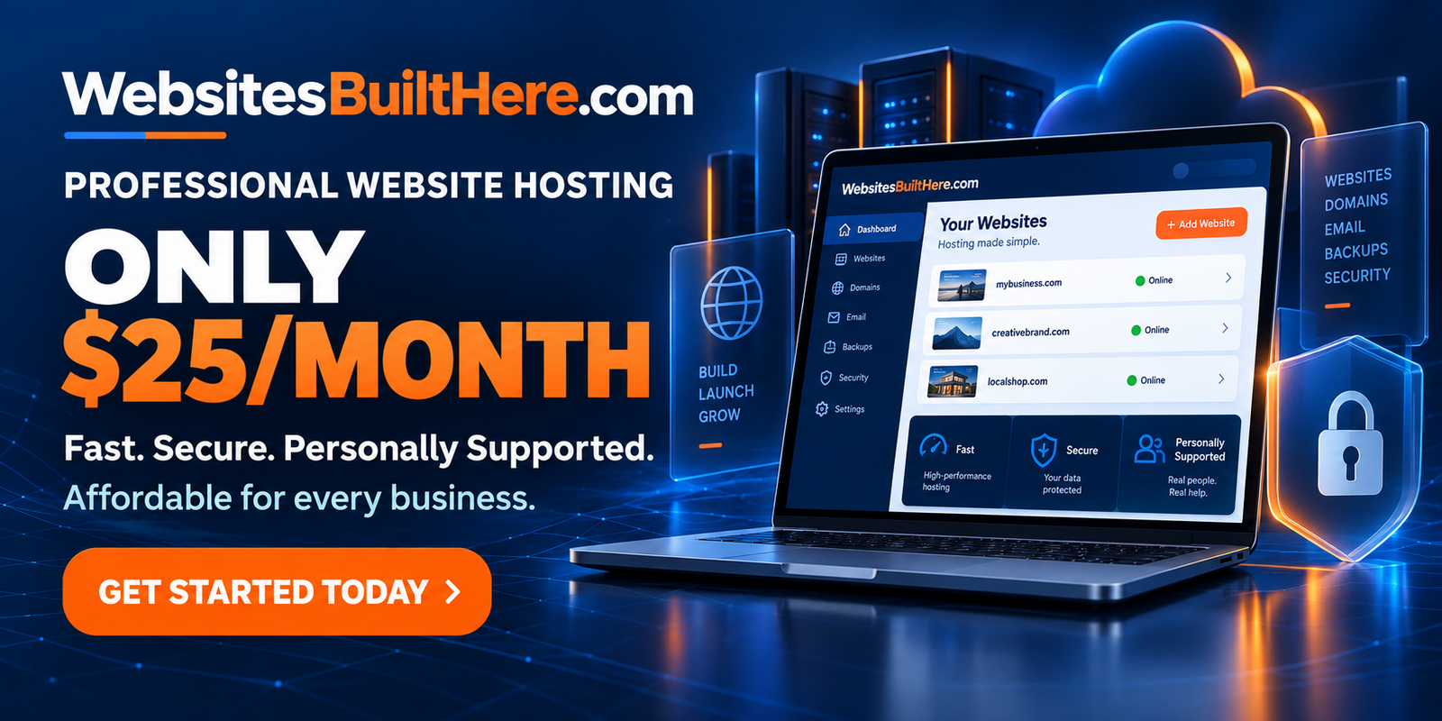 Hosting Plans Starting at $25 a month